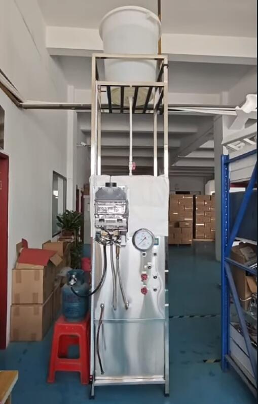 0,01 MPa sytytyskaasulla toimiva vedenlämmitin – erittäin matalapaineinen testattu ja todistettu